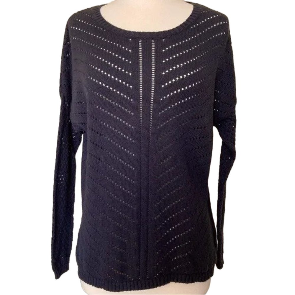PRANA Black Cotton Sweater
